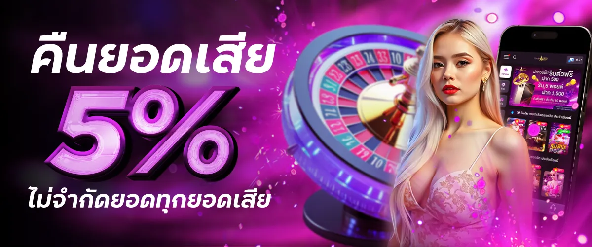 คืนยอดเสีย 5% pluswin888
