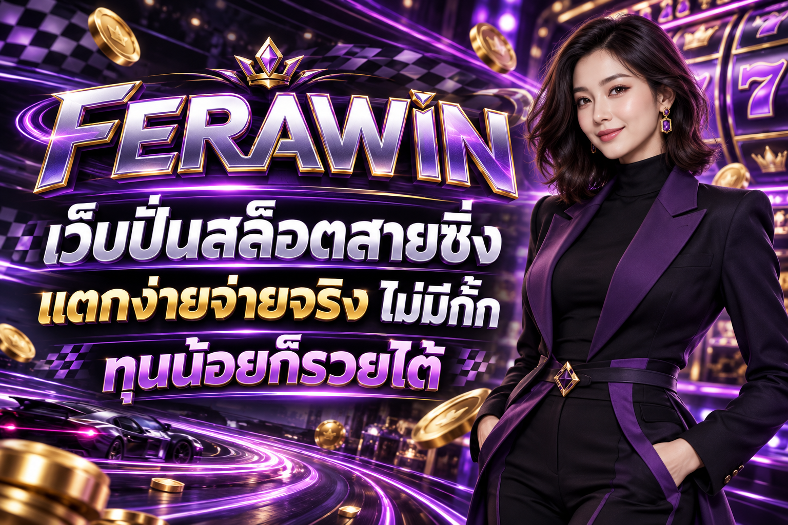 FERAWIN เว็บปั่นสล็อตสายซิ่ง แตกง่ายจ่ายจริง ไม่มีกั๊ก ทุนน้อยก็รวยได้